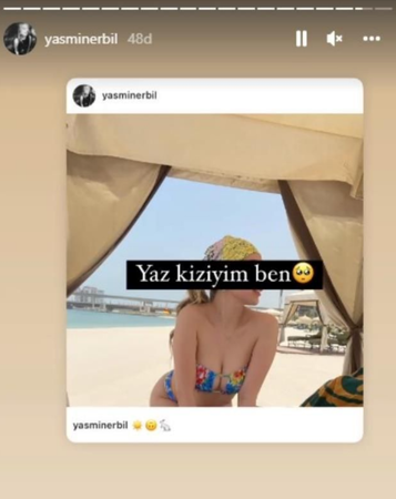 Yasmin Erbil Bikinili Pozunu Paylaştı Sosyal Medya Sallandı! "Yaz kızıyım" diyen Yasmin Erbil, bikinili pozunu paylaştı 2
